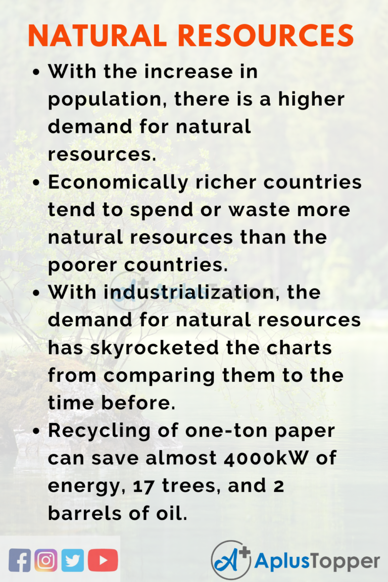 essay on the natural resources