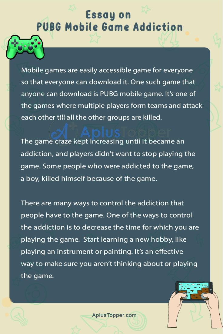 short essay on pubg addiction