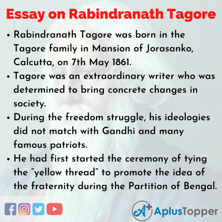 write an essay about rabindranath tagore