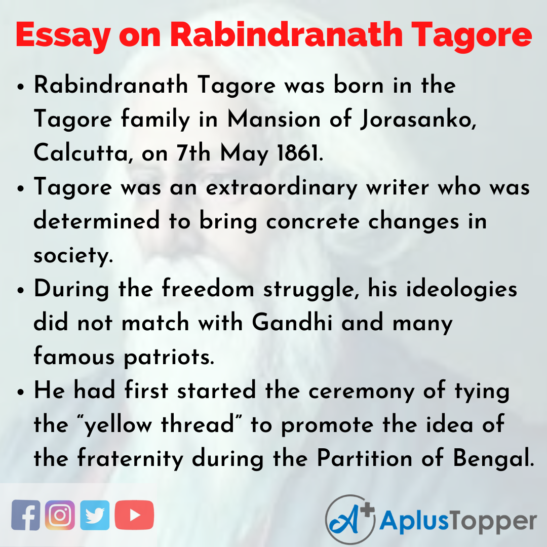 write a essay on rabindranath tagore