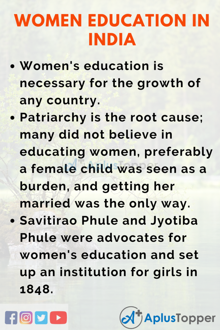 female education india essay