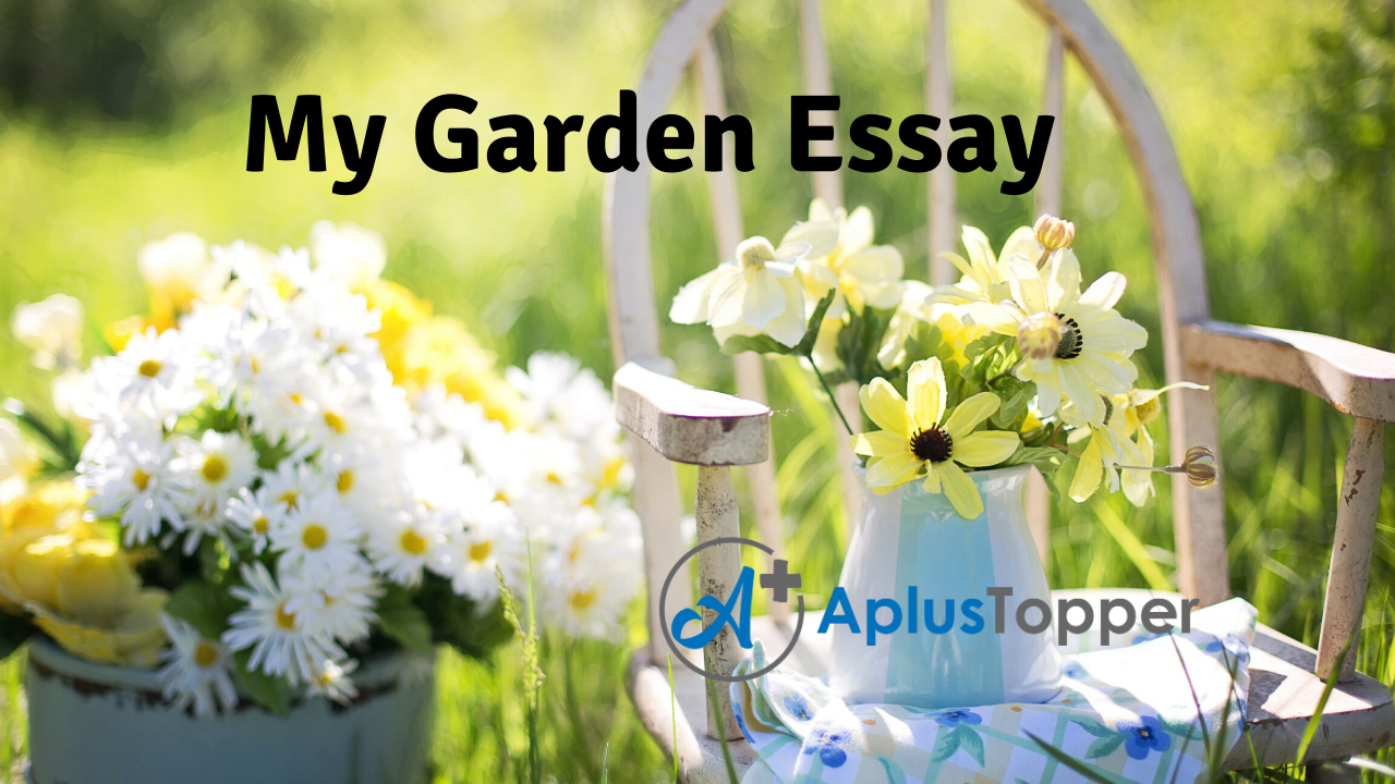 my garden essay 5 lines