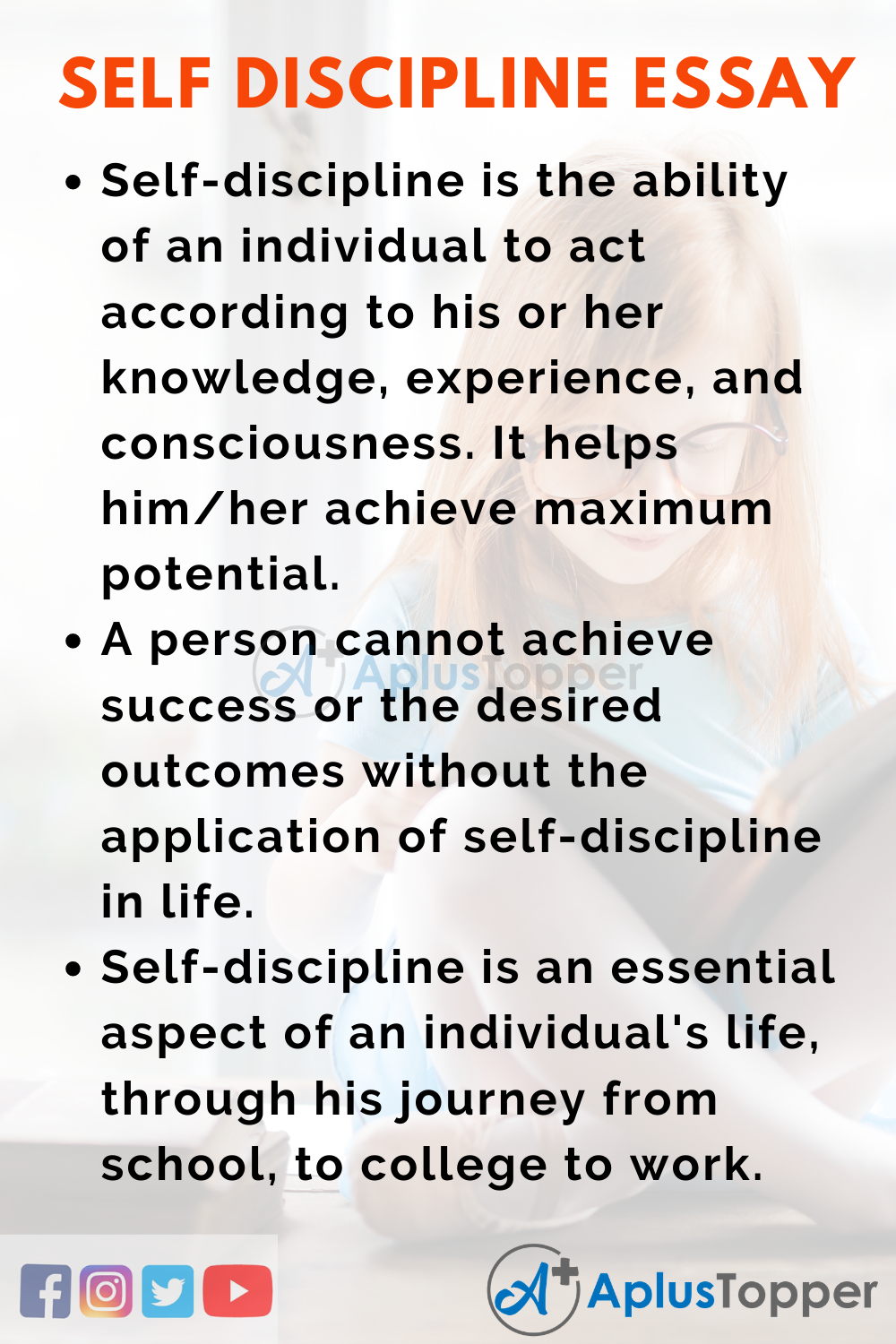 Self Discipline essay and its importance