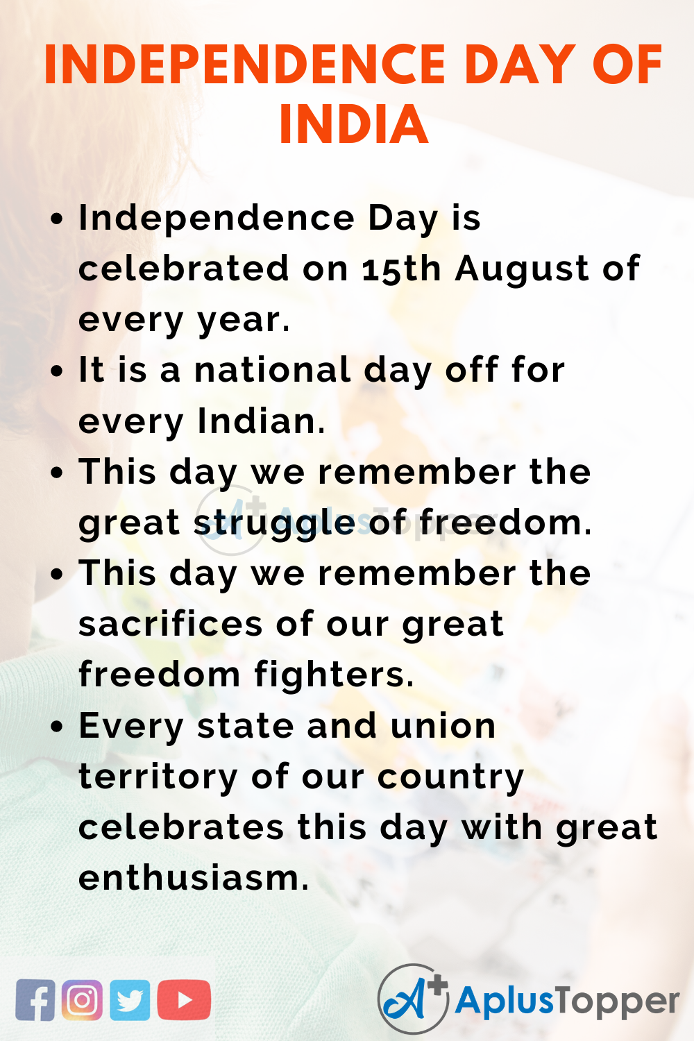speech writing on independence day in hindi