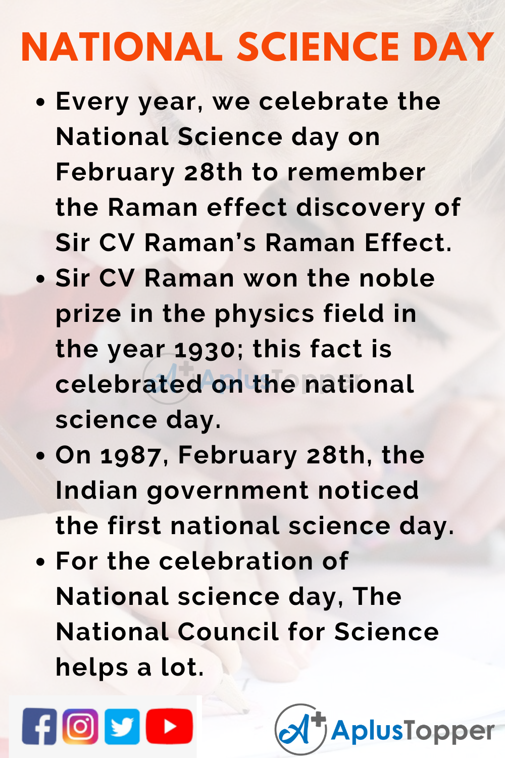 national science day essay