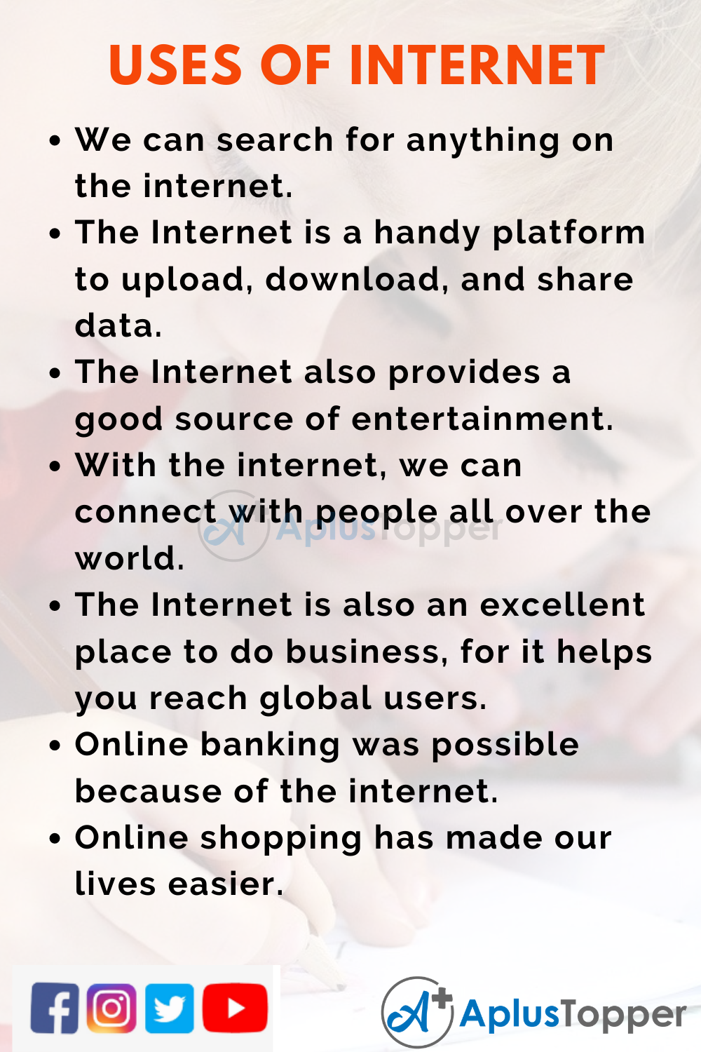uses of internet for students essay