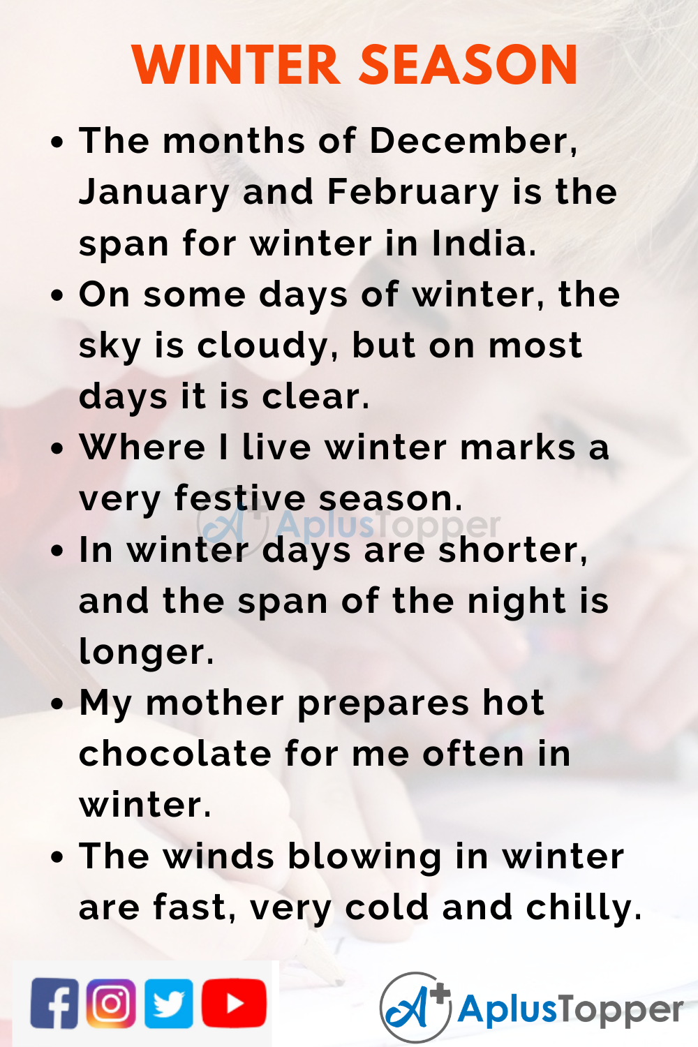 describe winter season essay