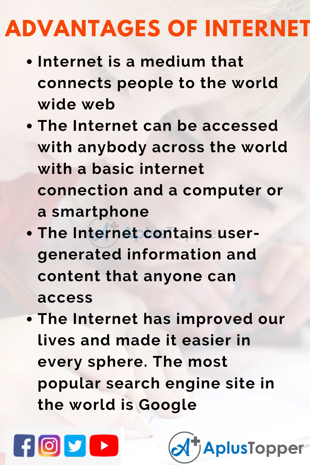 essay on advantages and disadvantages of internet for class 5