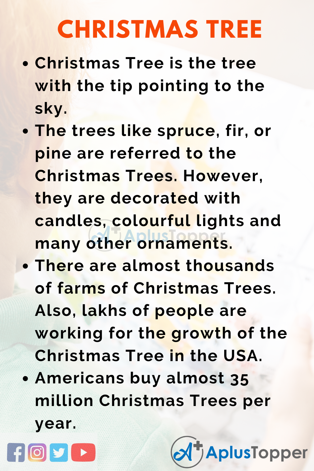 speech on christmas tree