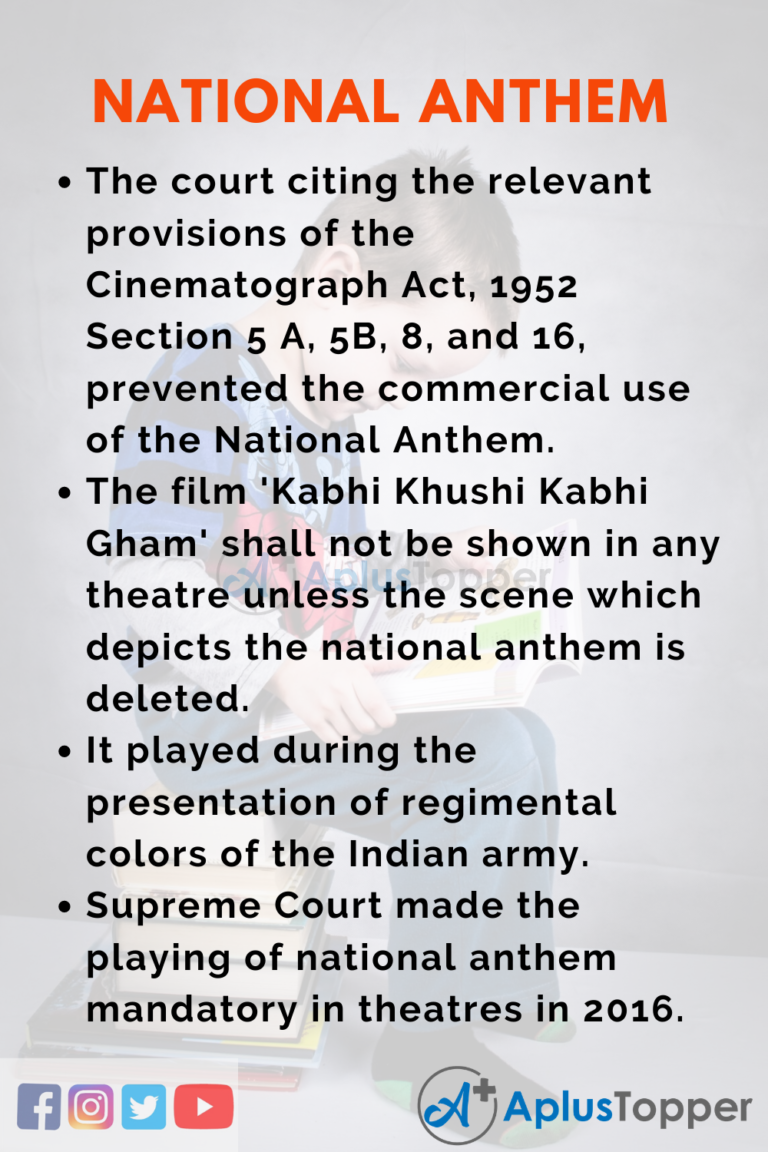essay on national anthem in english