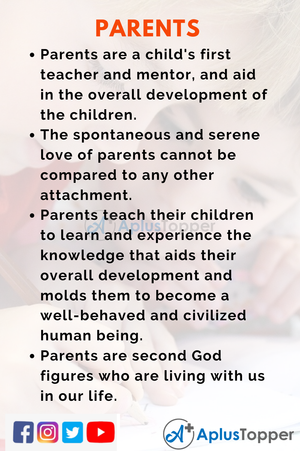 importance of parents essay