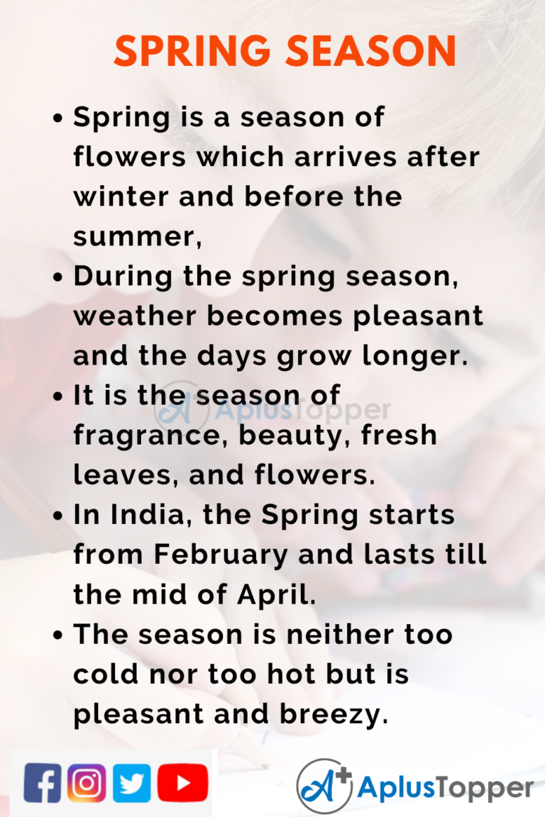 essay on spring season