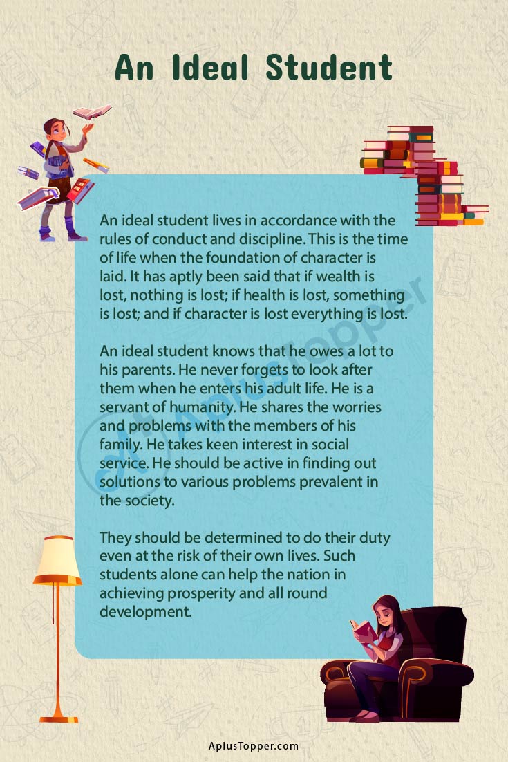 essay on an ideal student