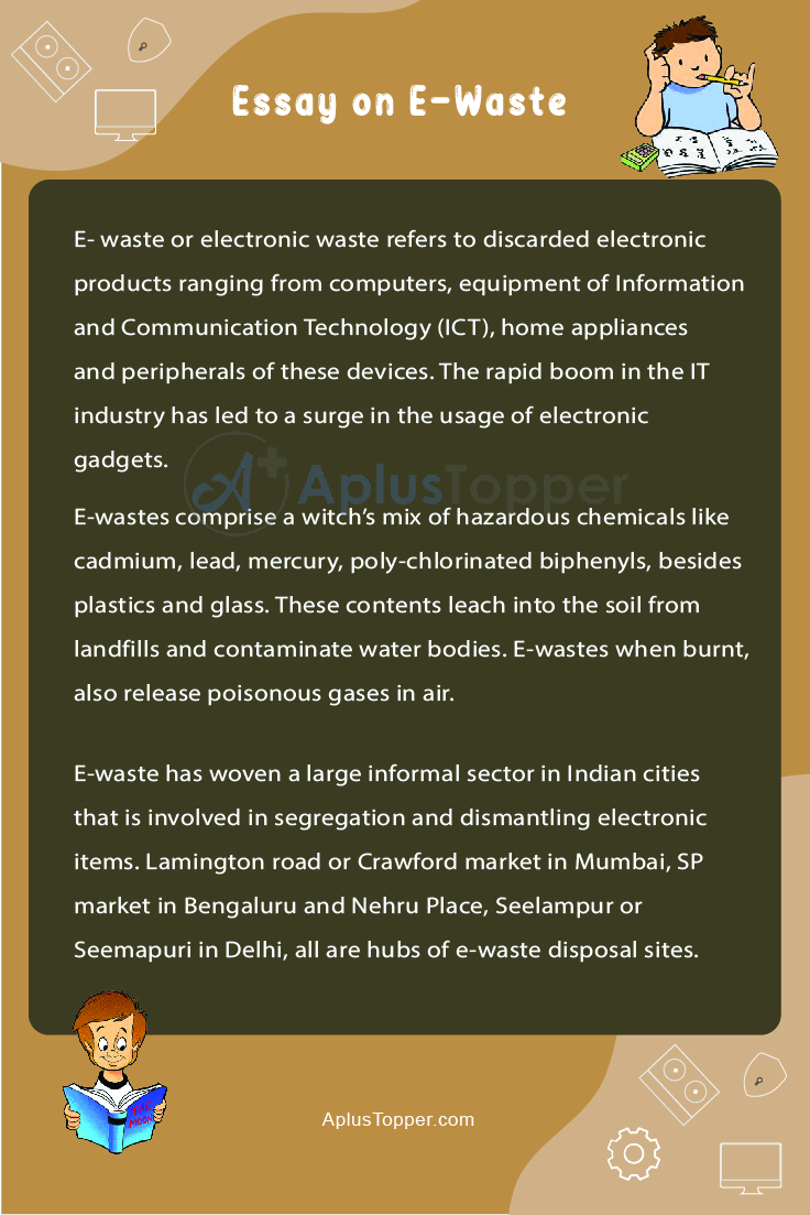essay on electronic waste in english