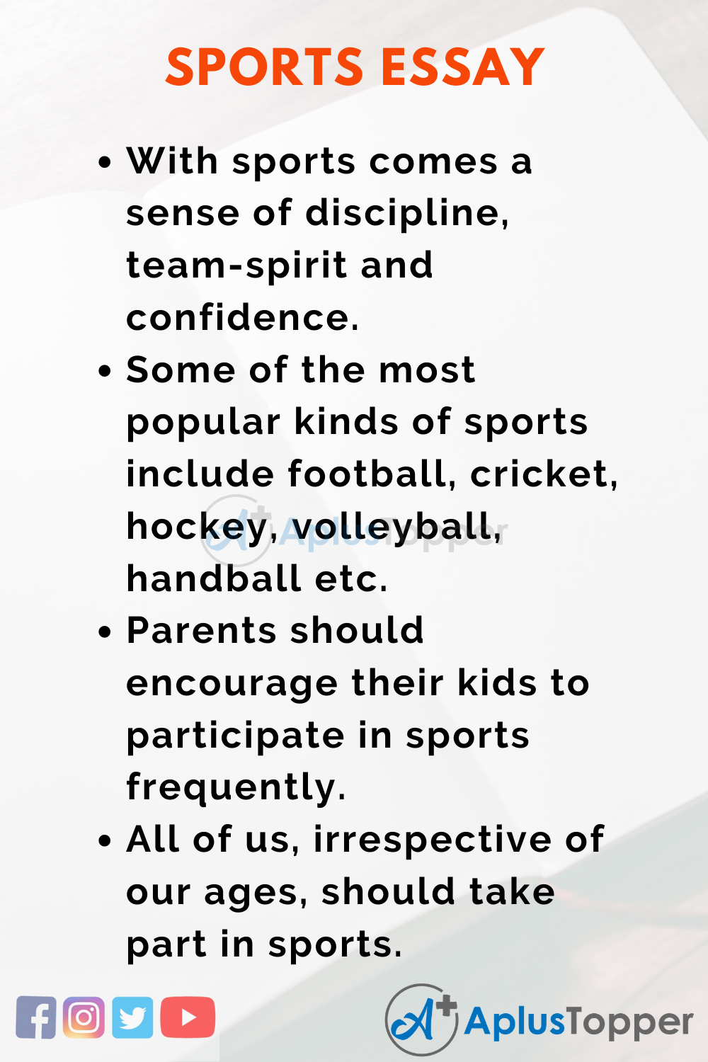 Essay About Sports