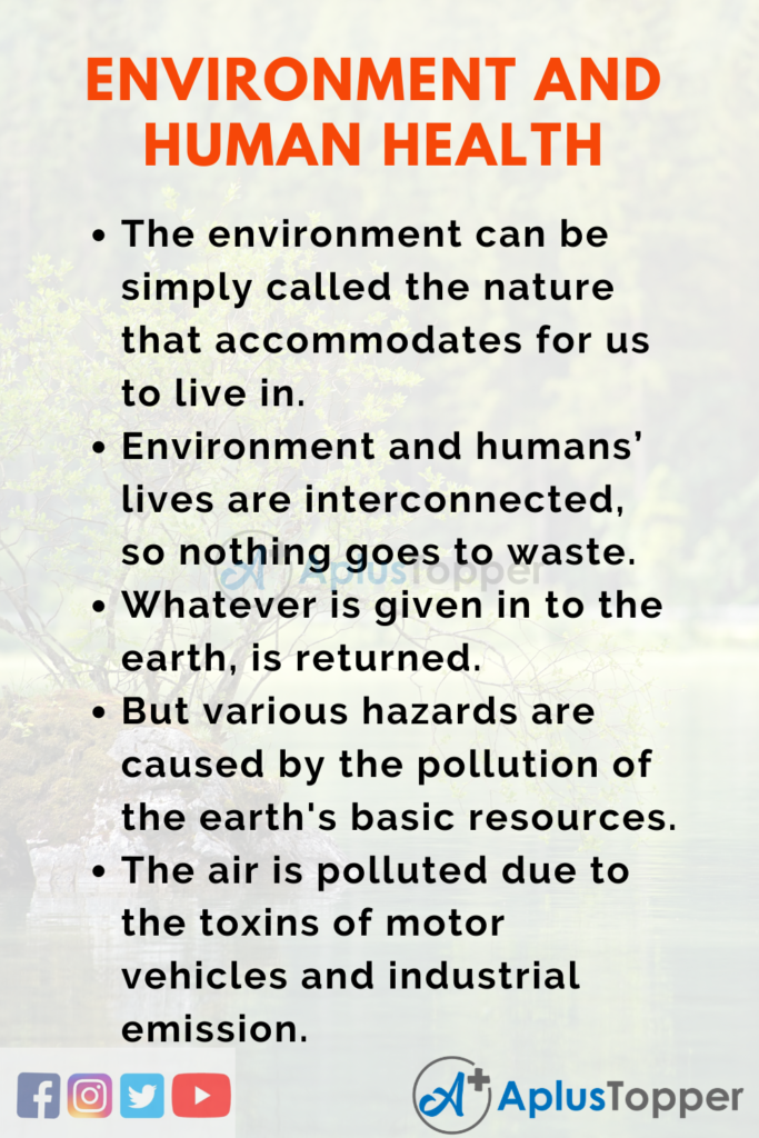 an understanding of local health and environment issues essay