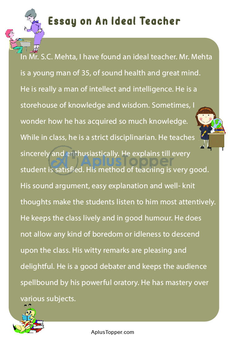 essay about characteristics of an ideal teacher