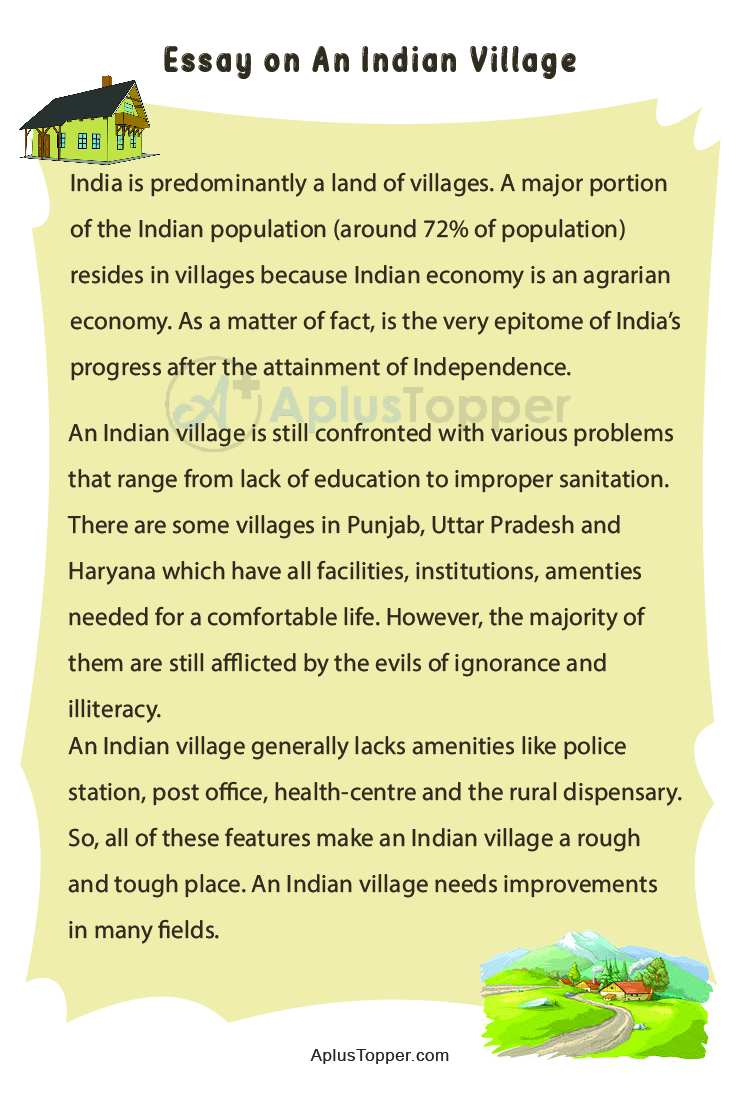 essay on my village in hindi