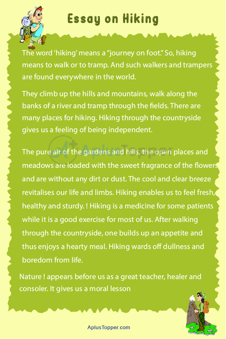 essay about nature walk