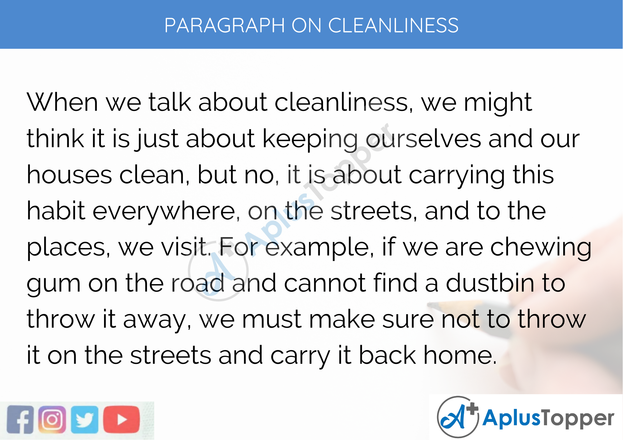 article essay about cleaning