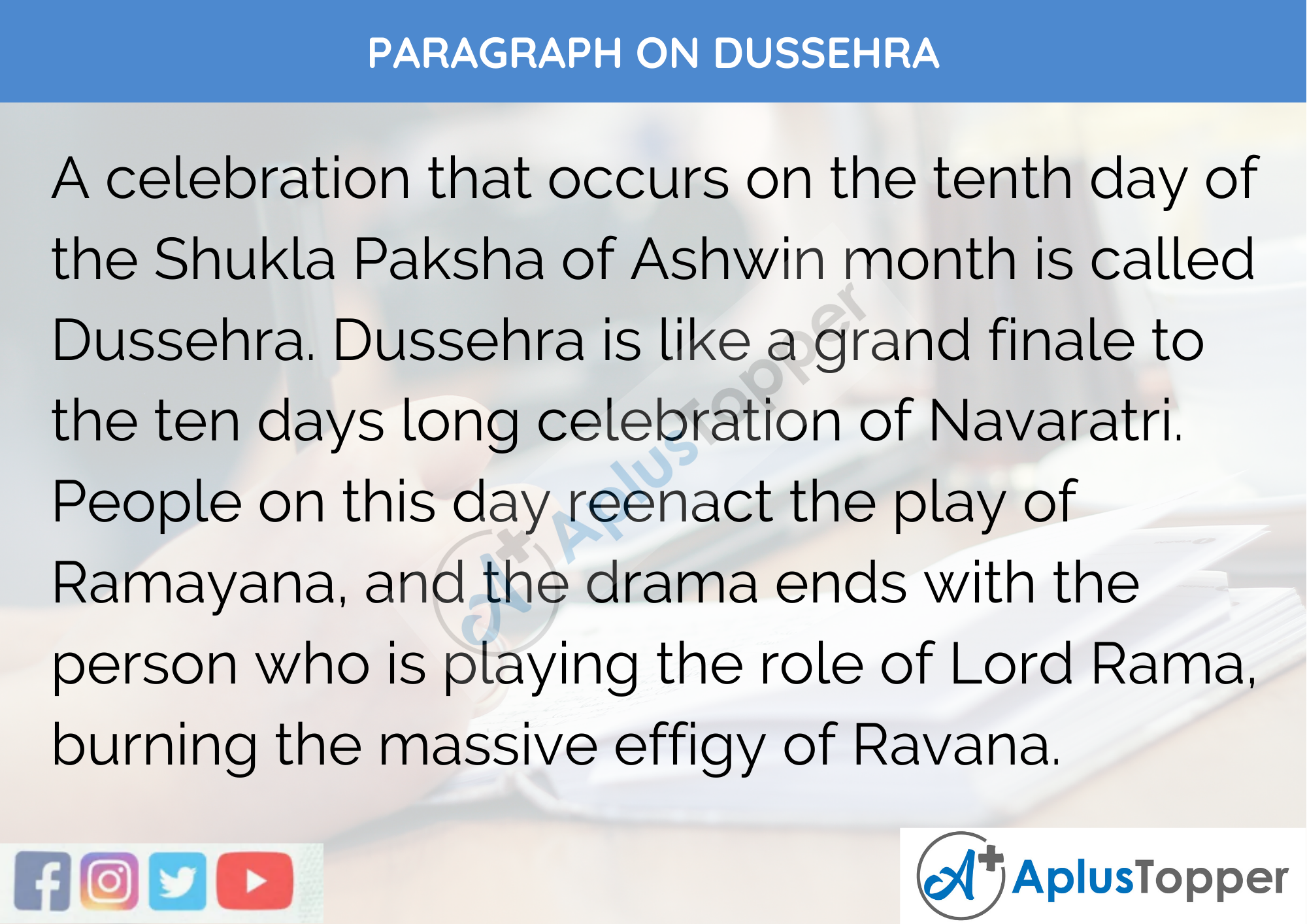 how to write an essay on dussehra