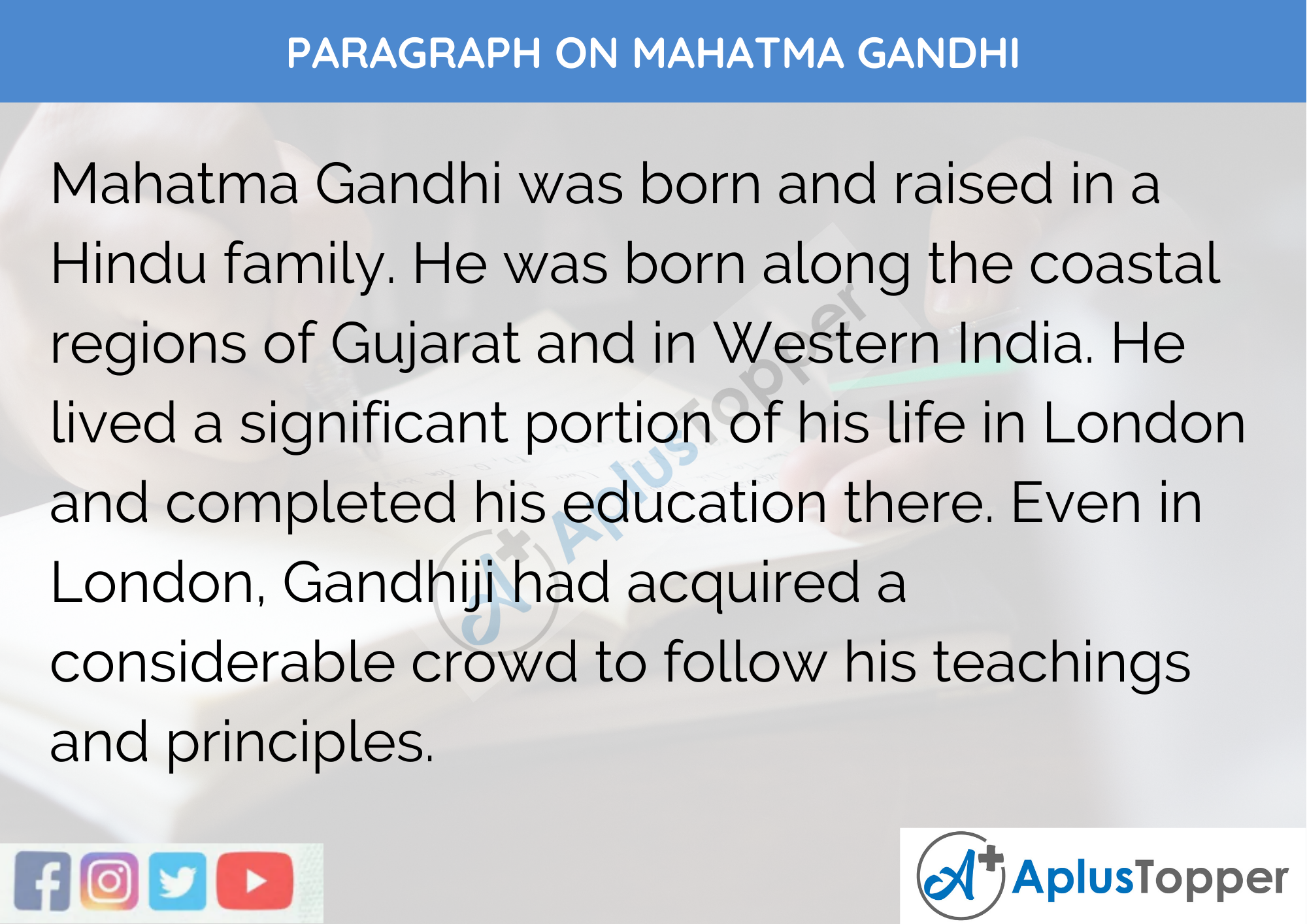 Mahatma Gandhi  Biography Movements Literary Works  UPSC Essay