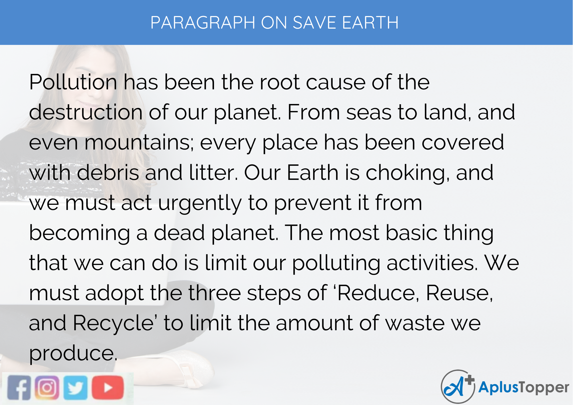 essay writing on save earth