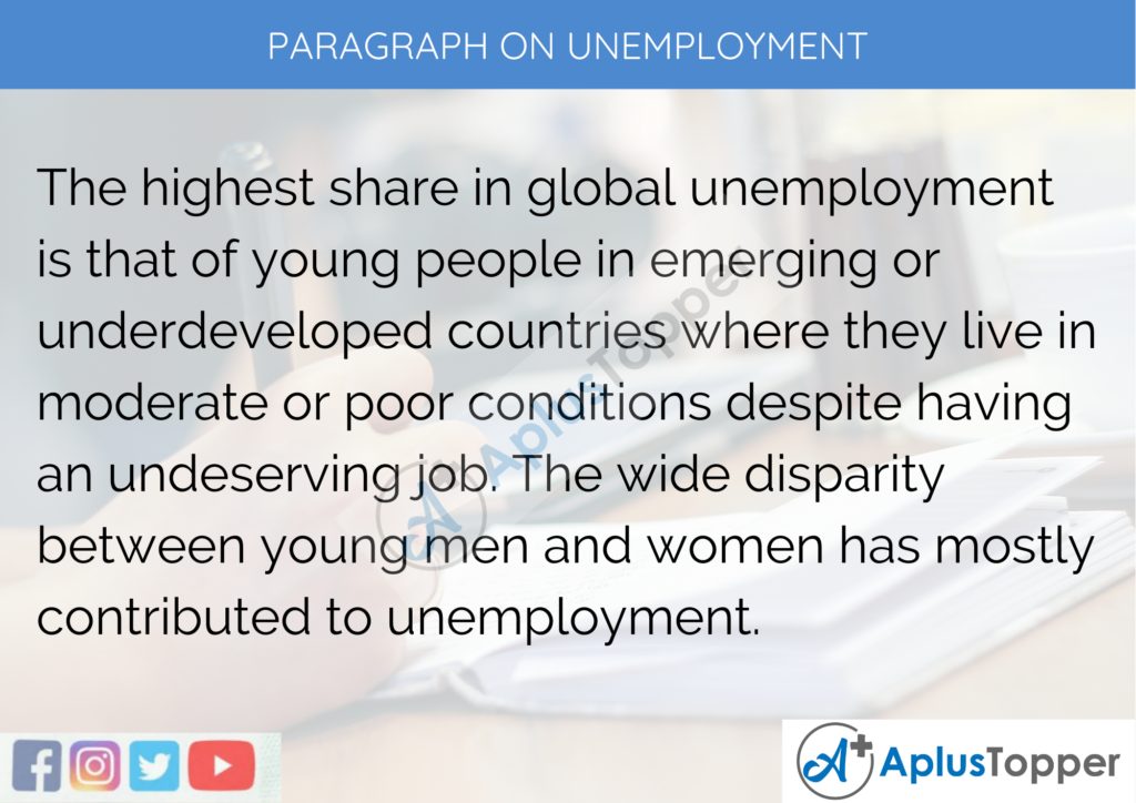 short essay on unemployment