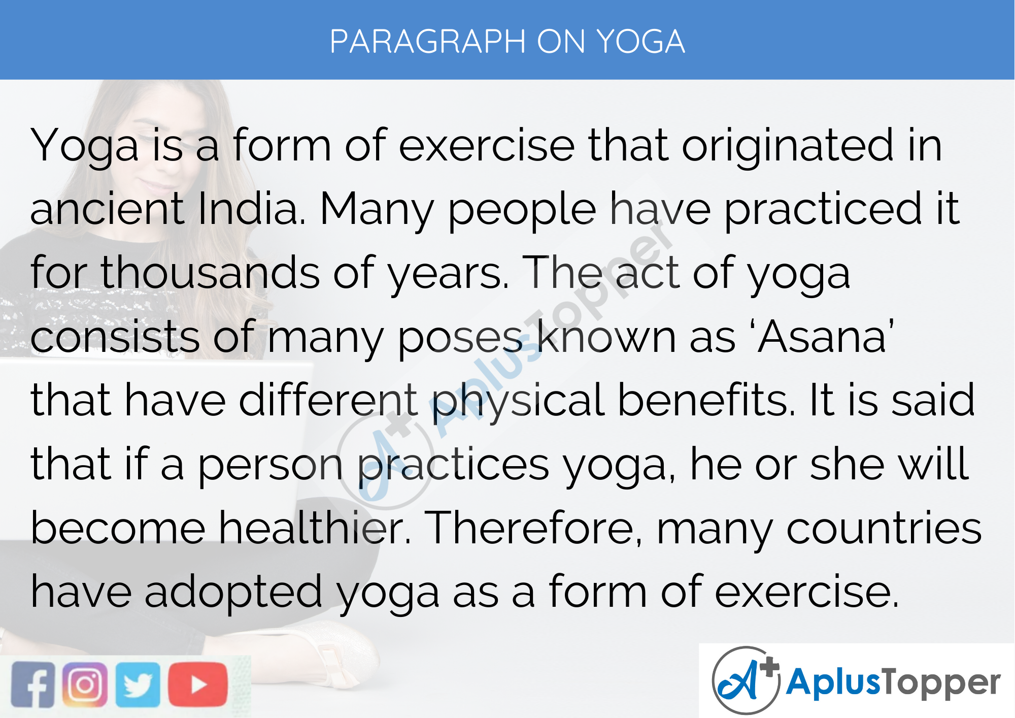 essay about yoga for class 4