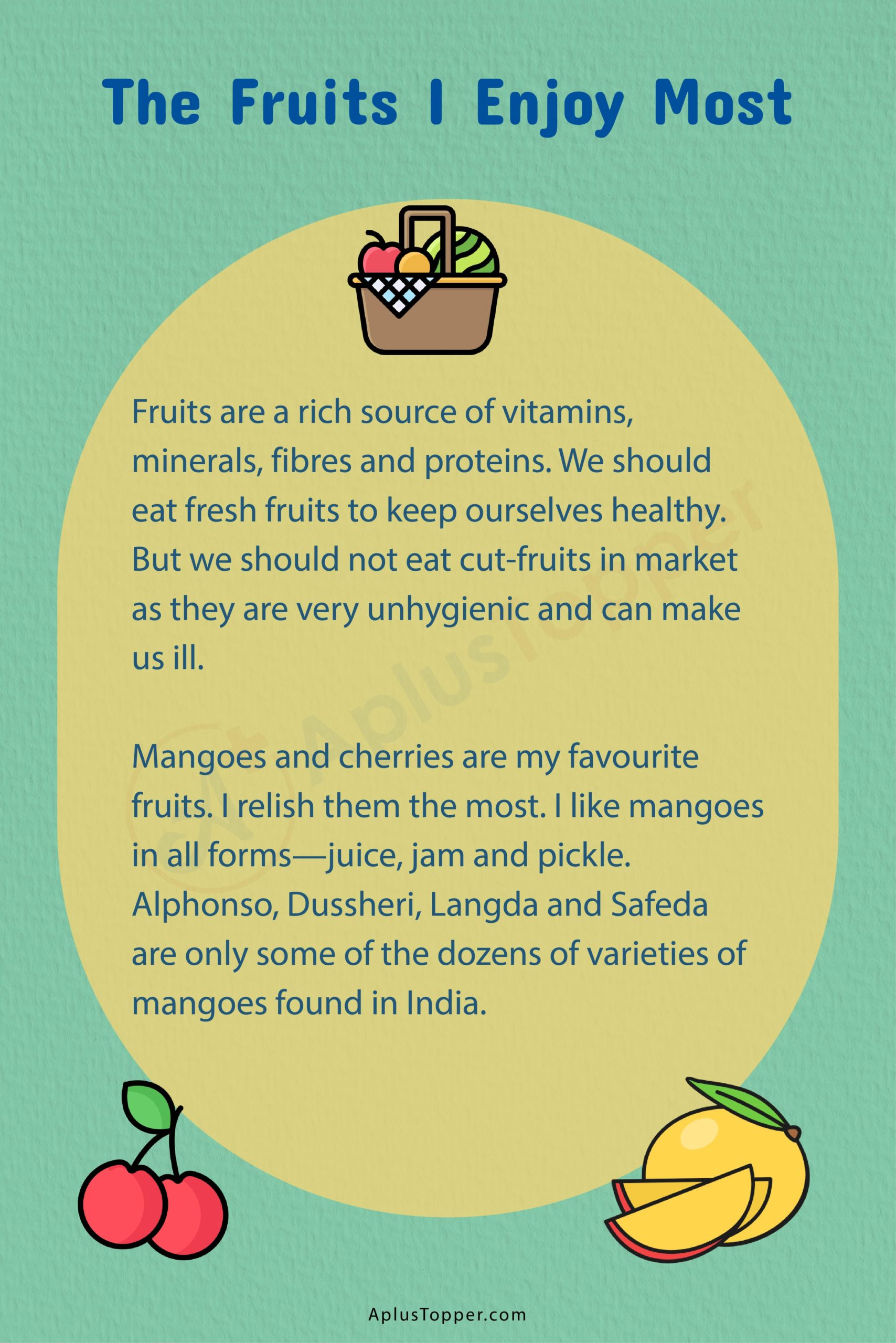 creative writing on fruits