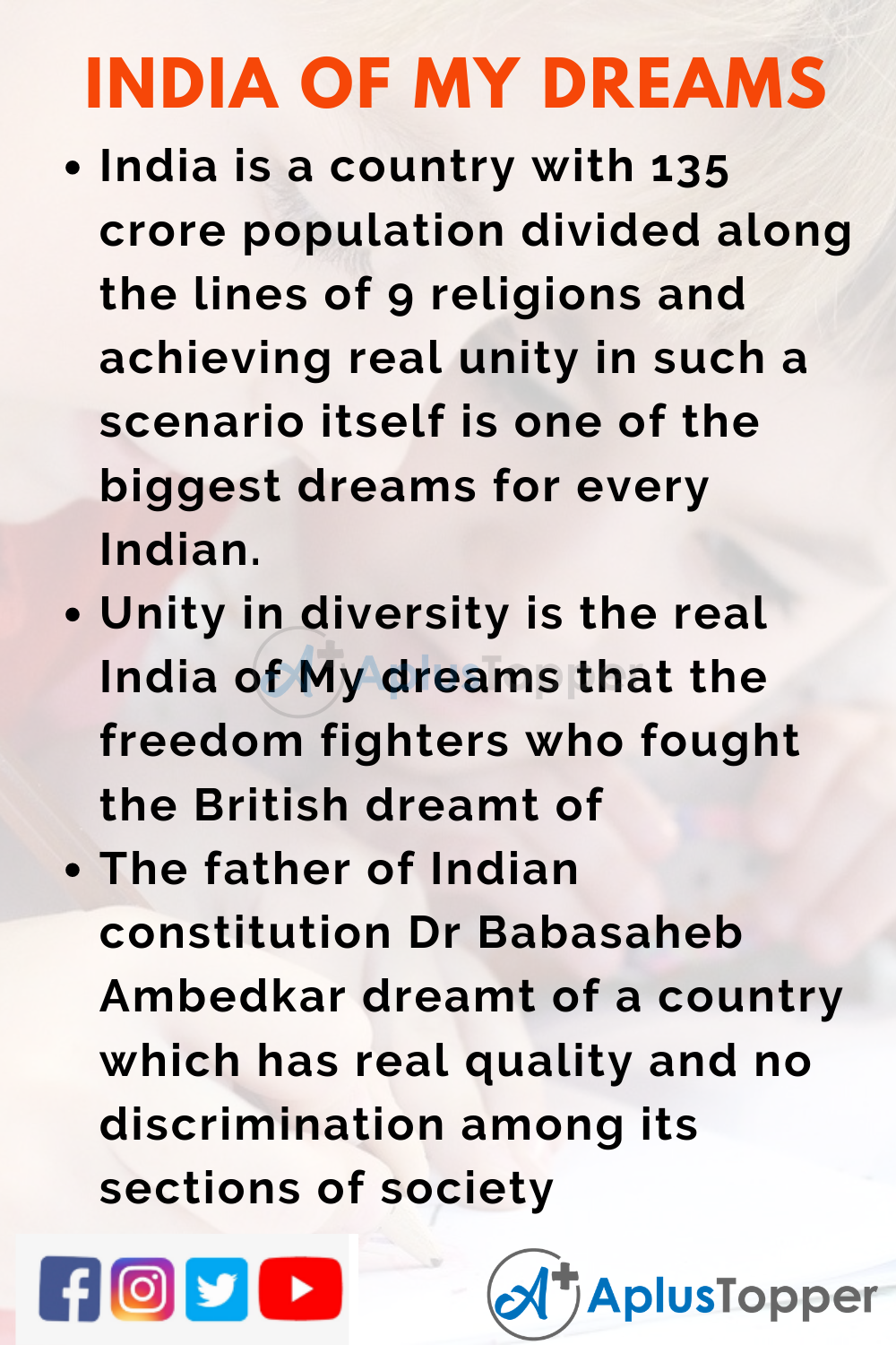 India of My Dreams Essay - Javatpoint