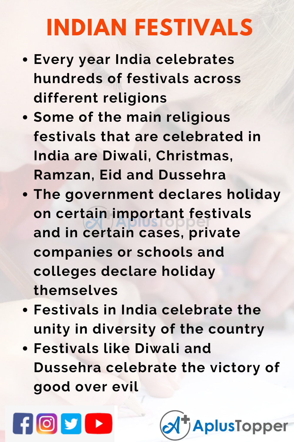 essay on india is a land of festivals