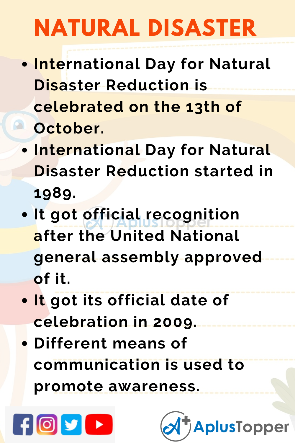 essay on natural disaster reduction