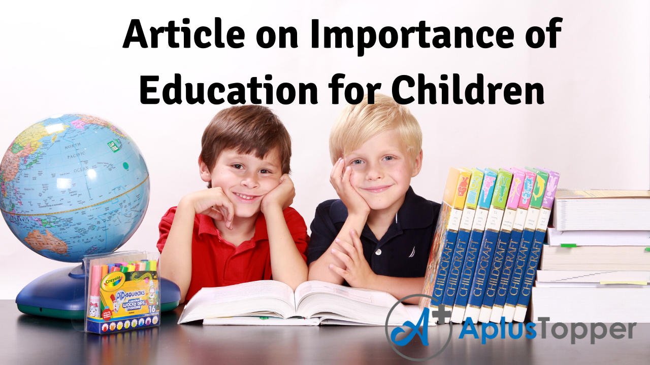 write an article on importance of education