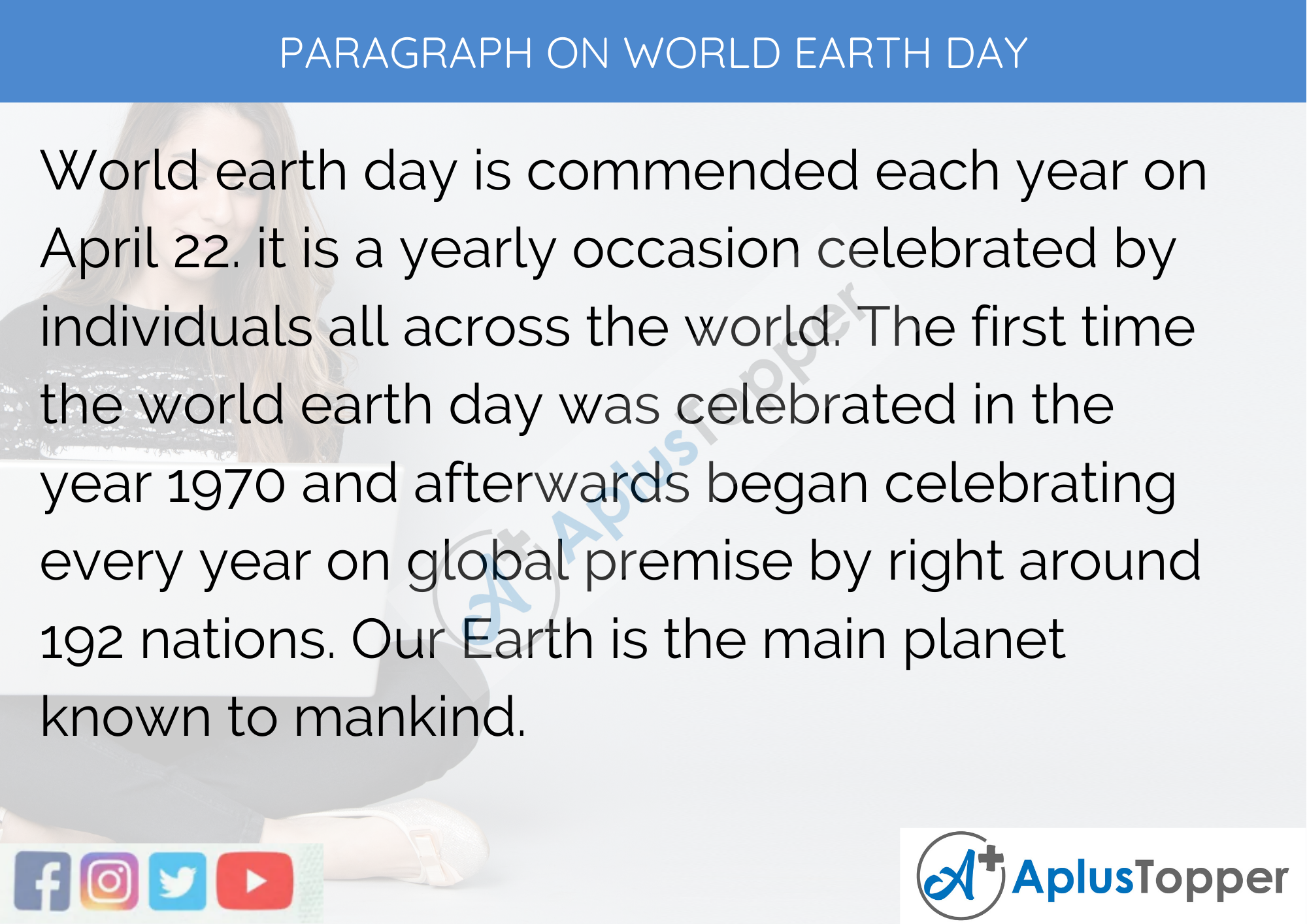 essay on earth day 150 words