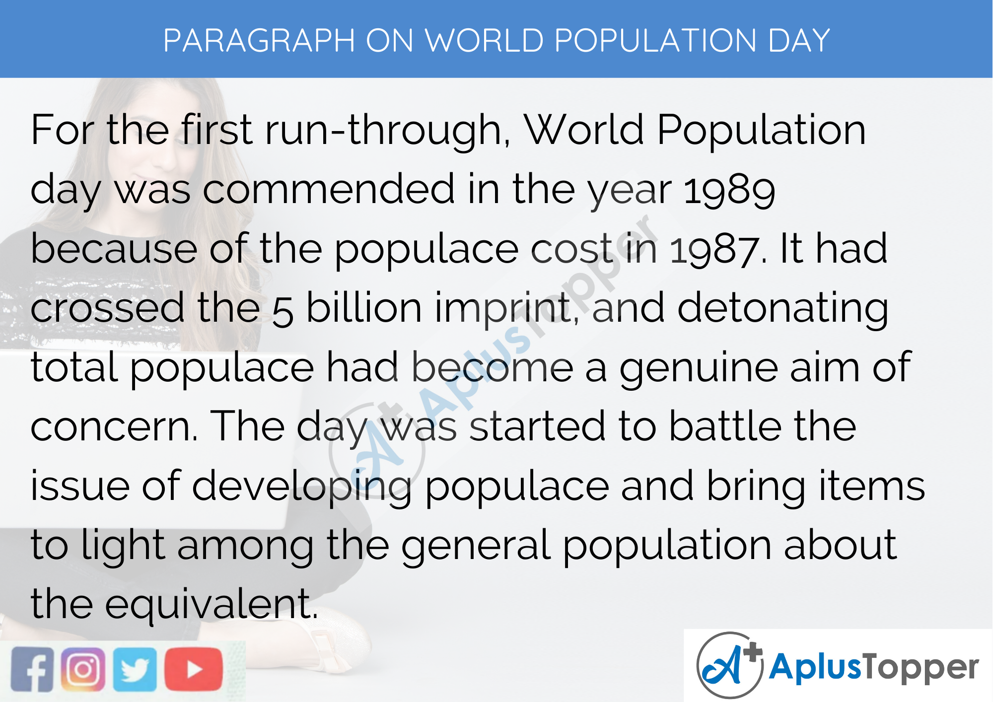 essay on world population day 250 words