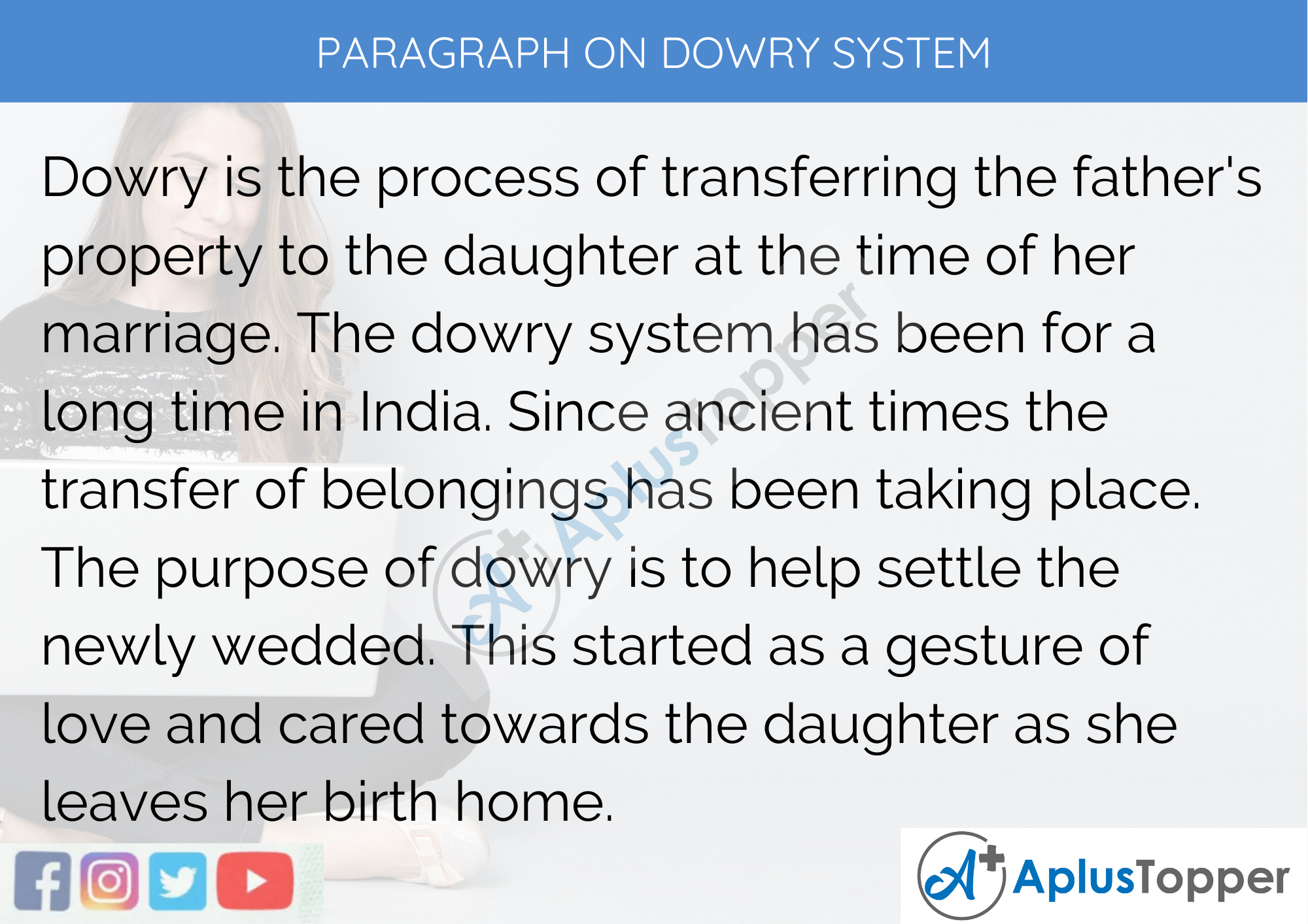 short essay on dowry system for class 5