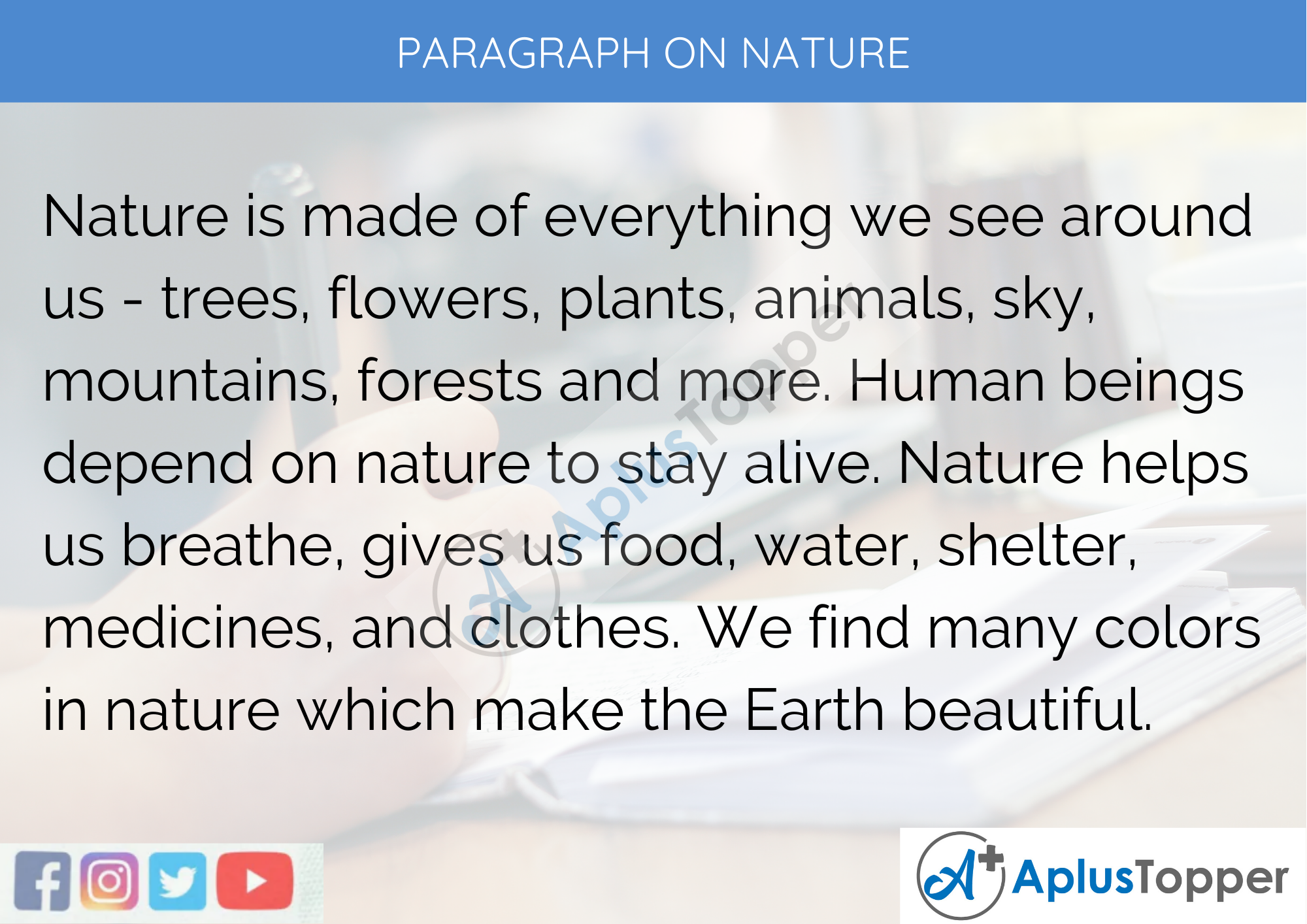 essay on nature for class 5