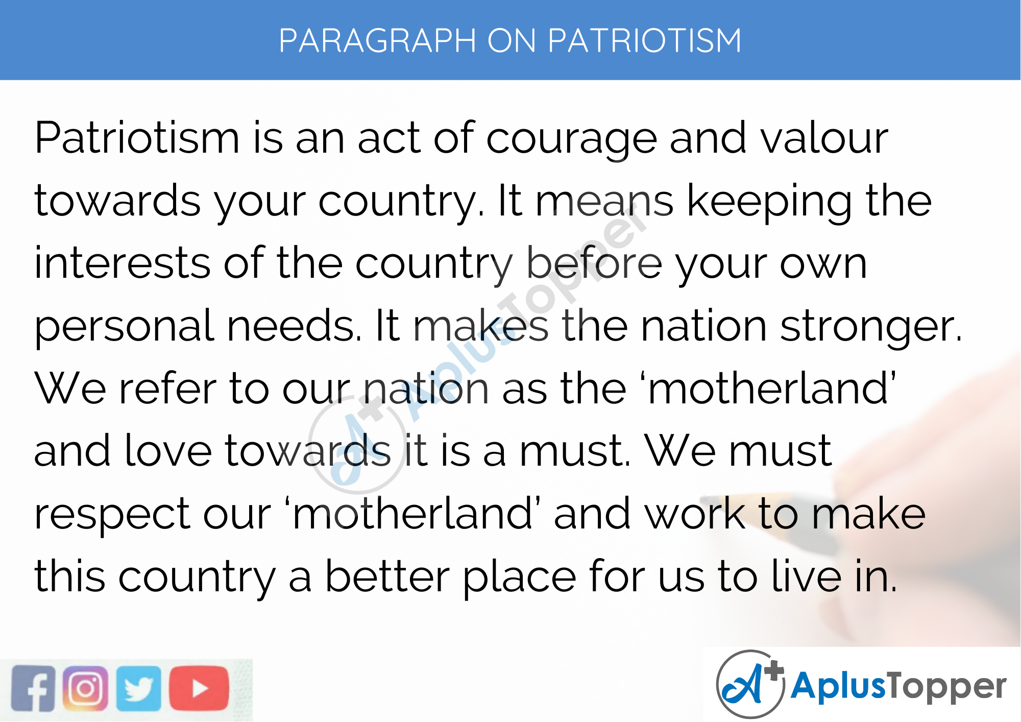 essay on patriotism of india