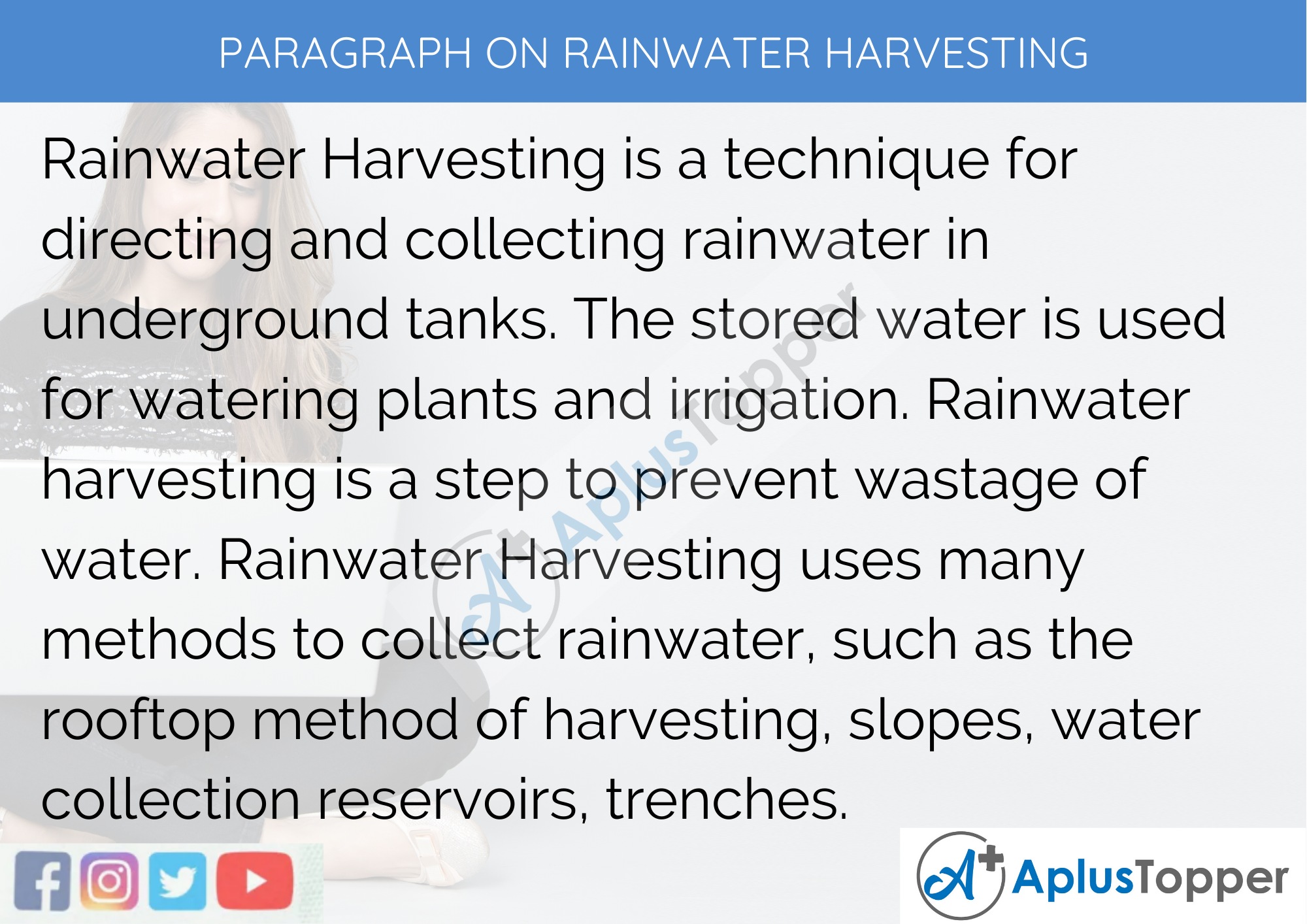 essay on rainwater harvesting in 300 words