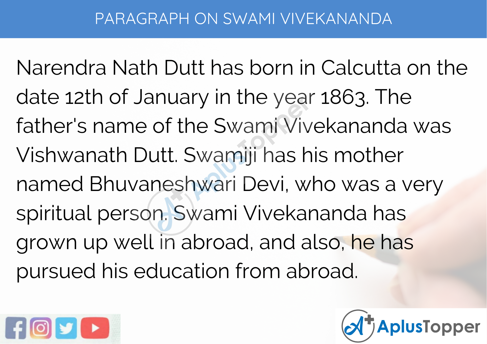 Biography of Swami vivekananda  History of Modern India  Studocu