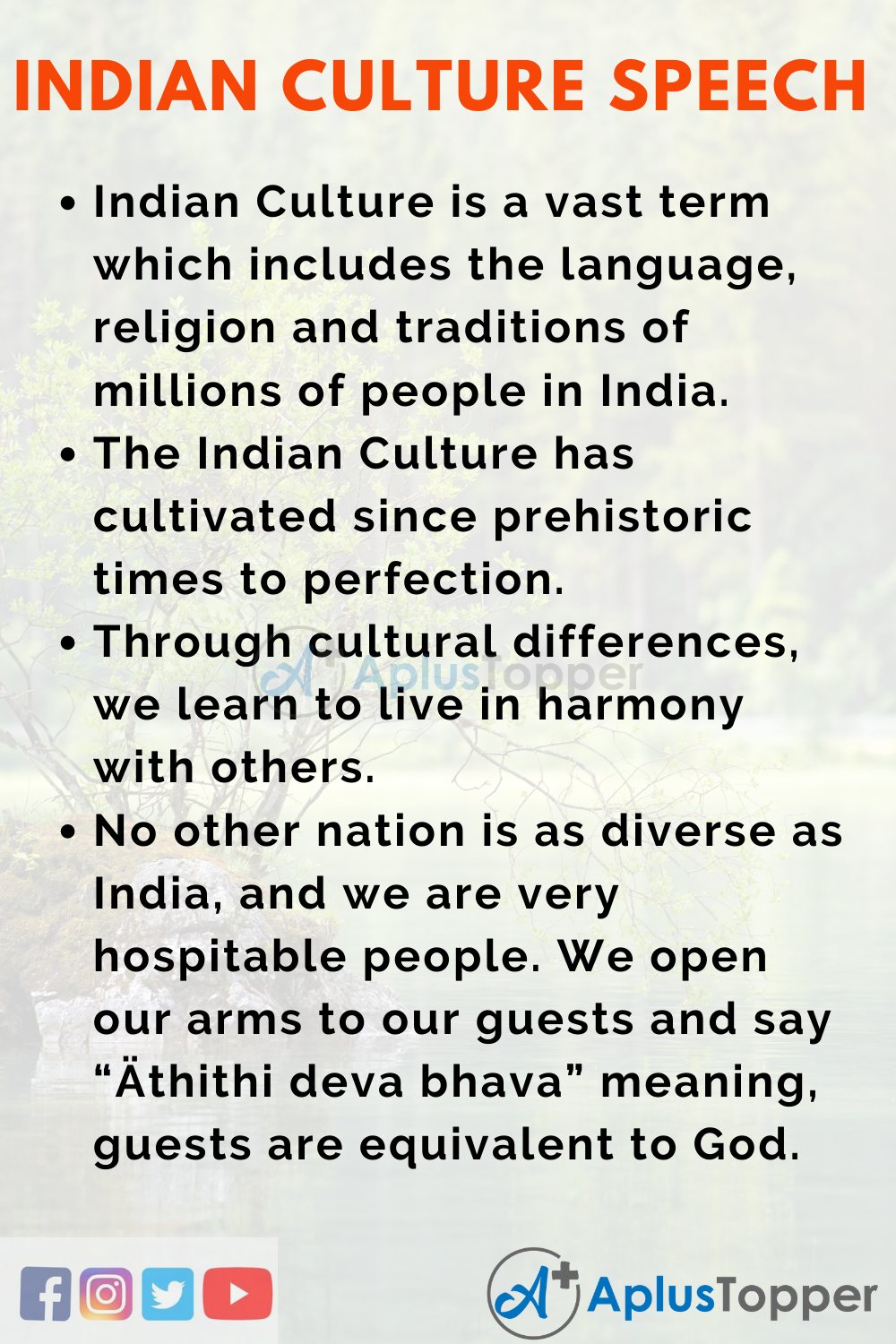 speech on language and culture