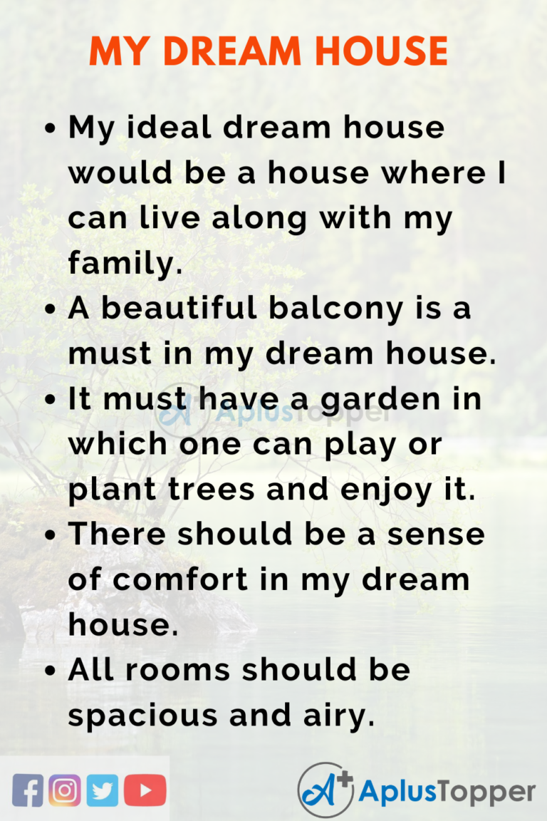 write a descriptive essay on my dream house