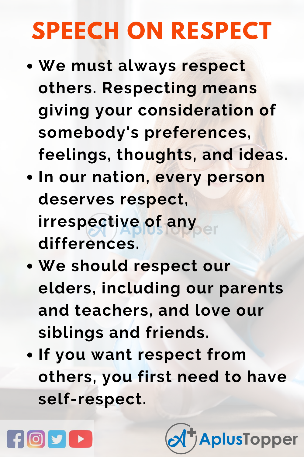 speech on topic self respect