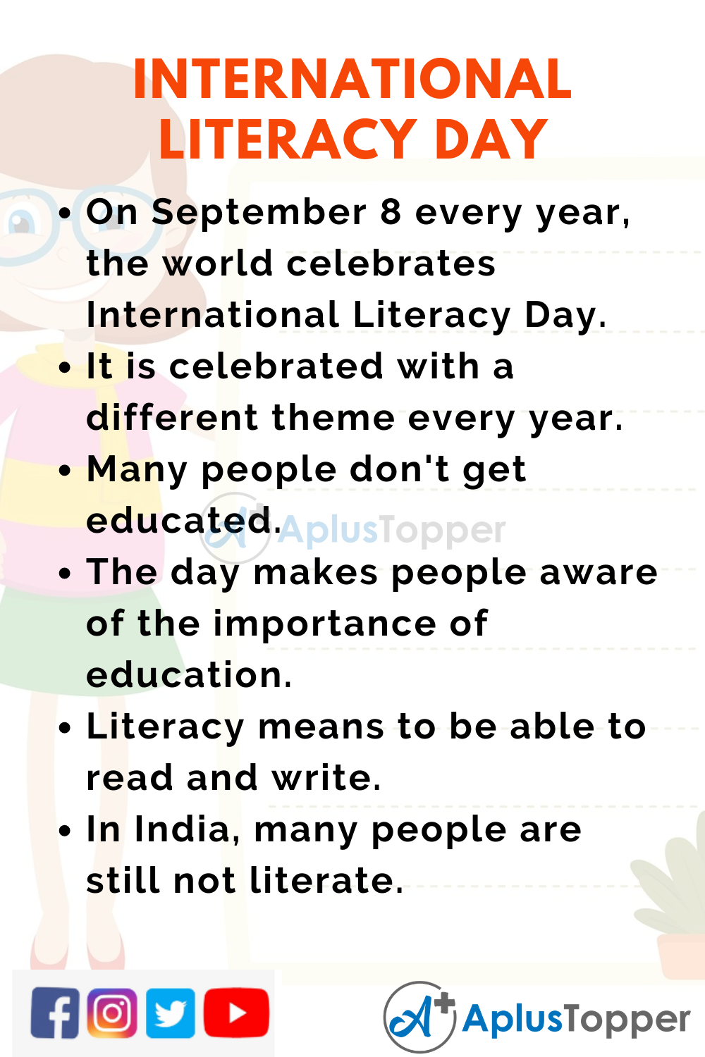 international literacy day essay in english
