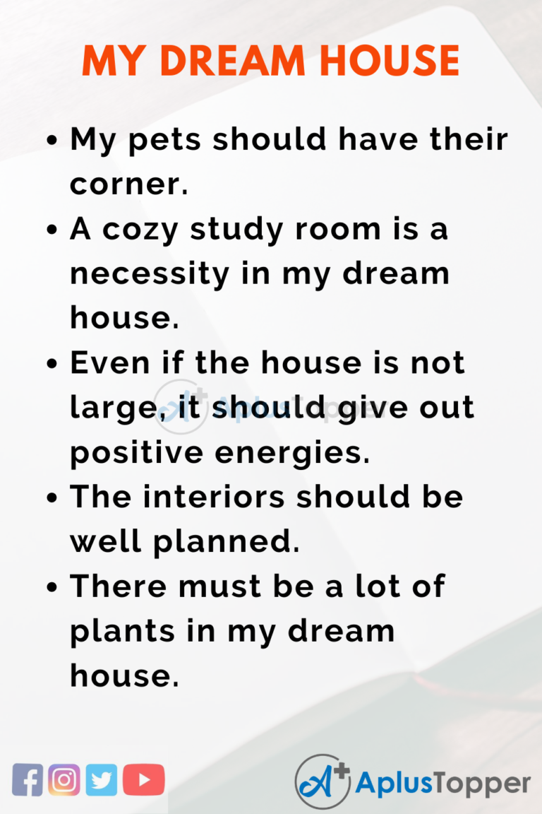 how to write an essay about my dream house