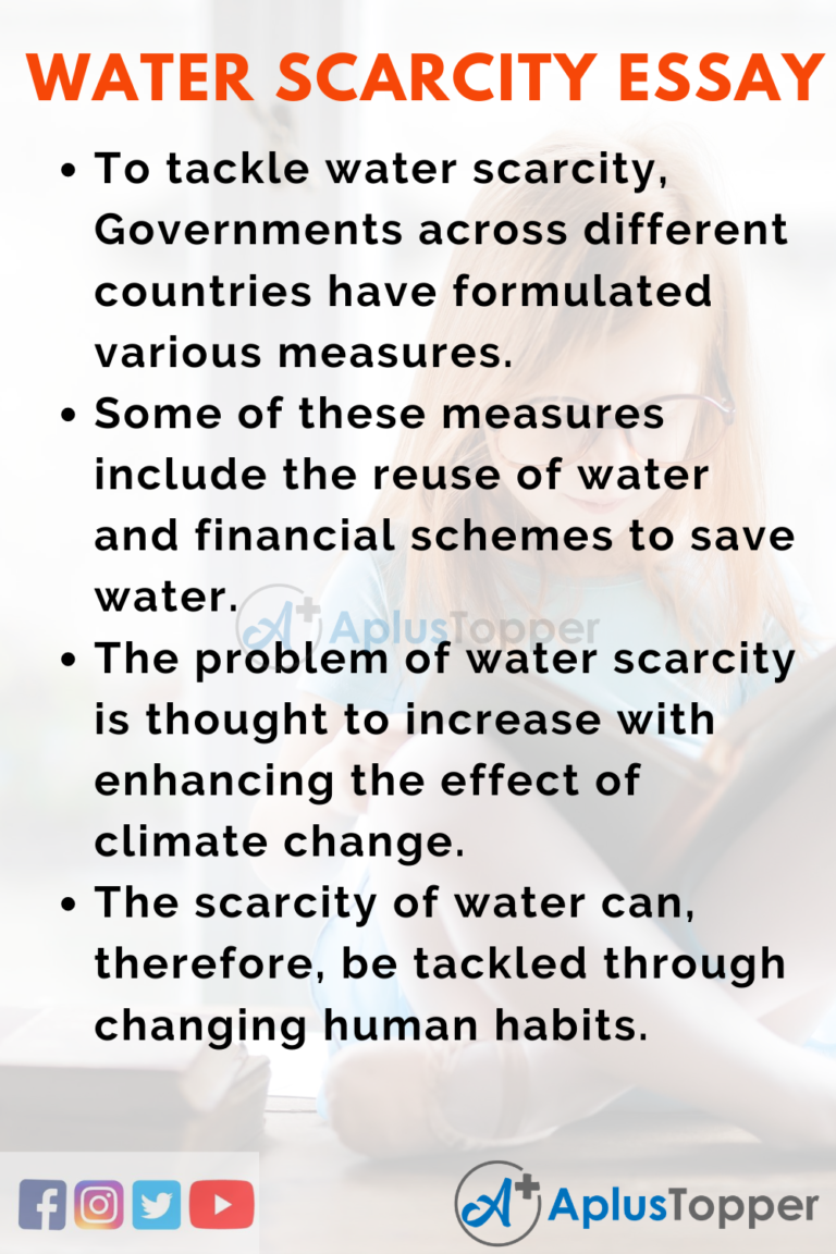 the scarcity of water essay