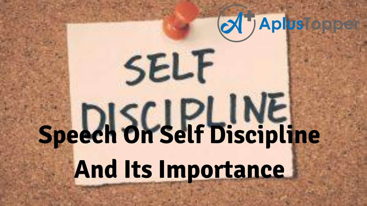 speech on self discipline