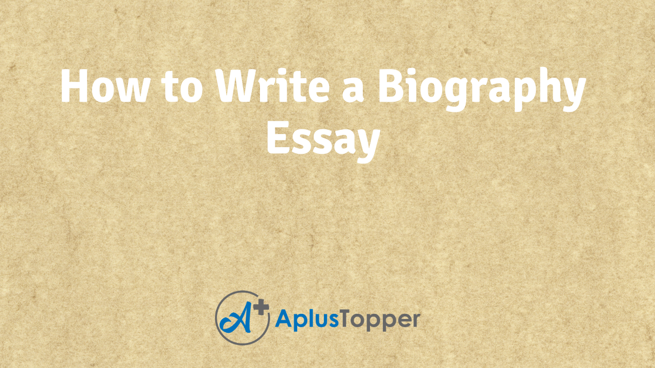biography essay template