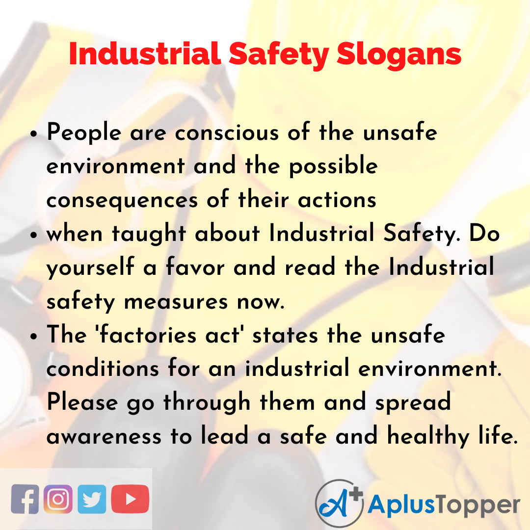 industrial safety slogans in english